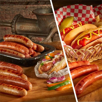 Collection of Brats and Hot Dogs
